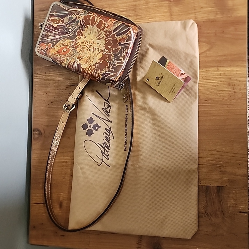 Patricia Nash   Italian Pheasant Pertina Frame Crossbody Bag - Picture 7 of 7